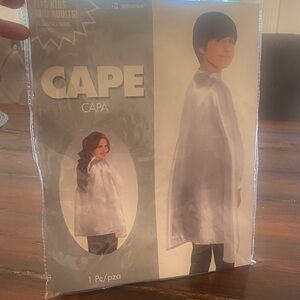 Amscan Kids or Adult Shiny Silver Cape. Halloween Costume
